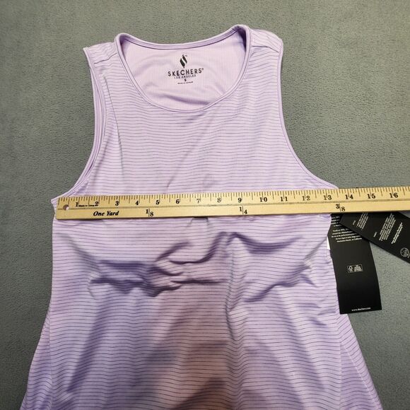 NWT Skechers GoWalk Tank Top Womens S Purple Built In Shelf Bra Activewear Gym - Picture 5 of 6